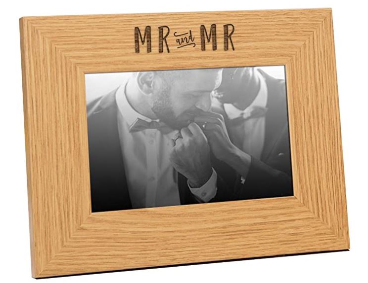 A personalized photo frame always makes a good gift for gay couples so they can treasure their memories together