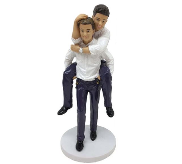 If your gay couple friend is about to get married then why not gift them a gorgeous gay wedding cake topper?