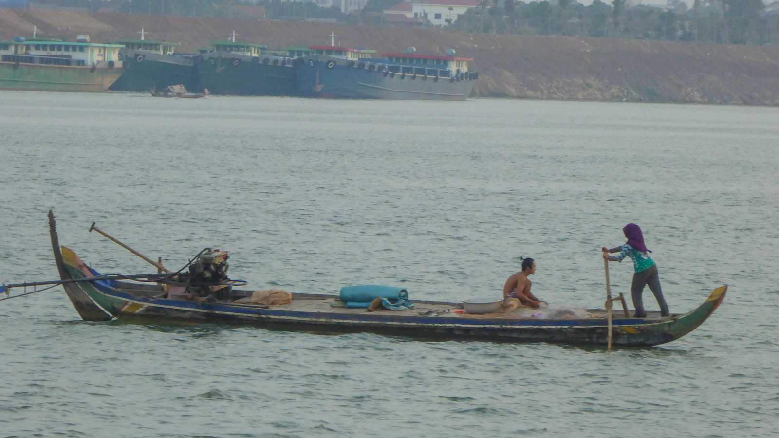 The Tonlé Sap River and Lake is unique in that it flows both directions seasonally