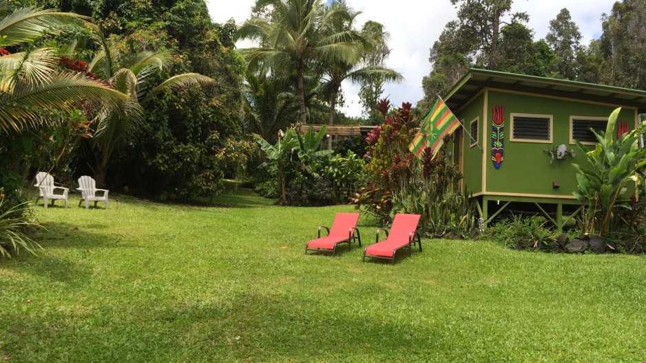 You can stay with a gay couple on their banana farm at the Isle of You Hawaii Naturally guest house