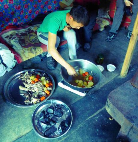 Khorkhog is a type of traditional barbecue from Mongolia that's delicious!