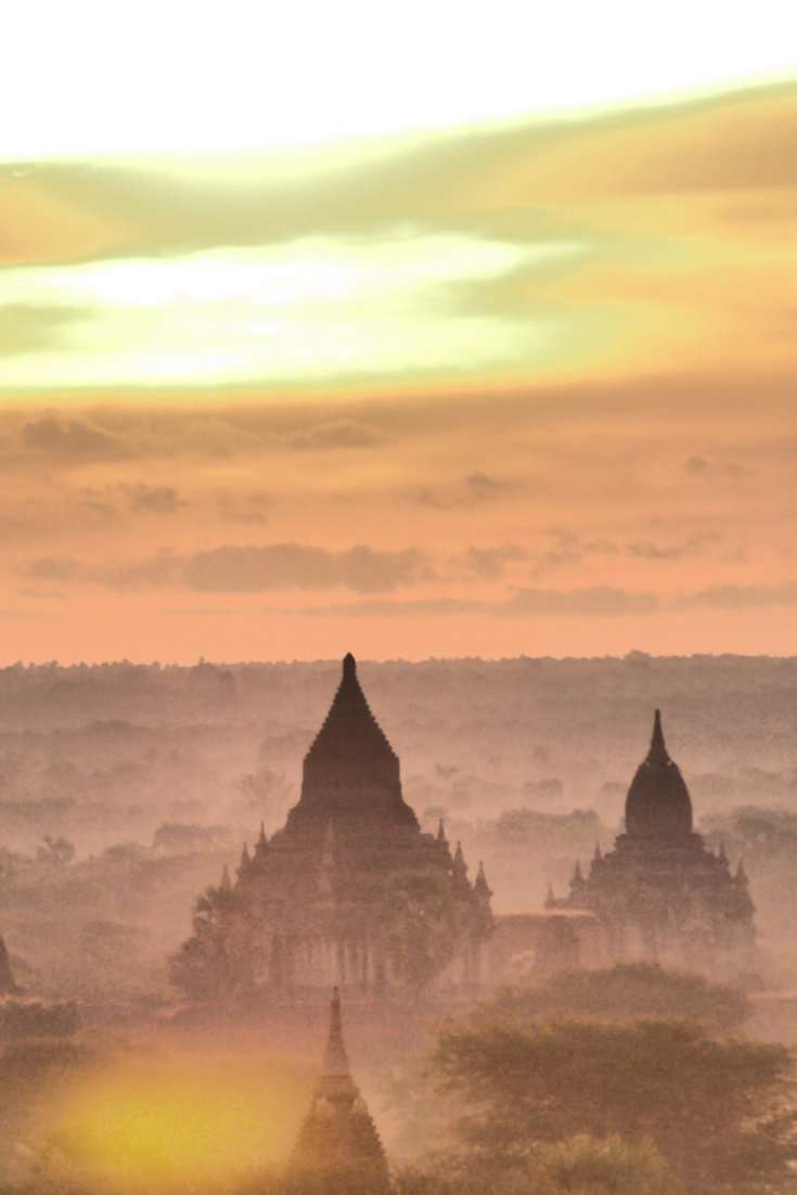 Here's our guide on the best spots in Bagan to see sunrise and sunset over the temples