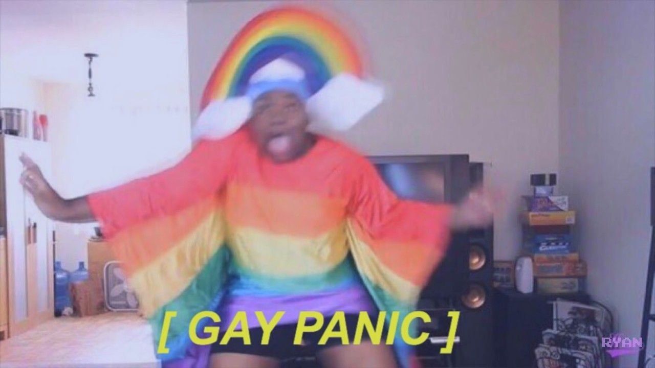 The gay panic meme is one of the best funny gay memes out there