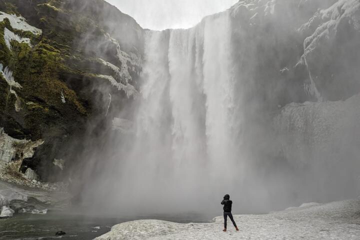 Skogafoss is one of the most beautiful waterfalls in the world, located in the South West of the country