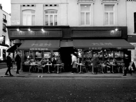 Balans No 34 view fromt he front, a smaller sibling of No 60 and another great gay restaurant in London. 